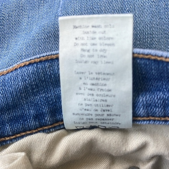 Rag & Bone - slightly distressed skinny blue jeans - mid rise - size 27 - Picture 7 of 7